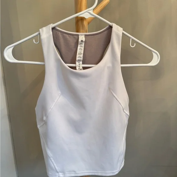 Lululemon Wunder Train Racerback Tank Top White Size 6 - Picture 2 of 4